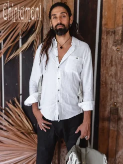 Chintamani Alchemistry Alma Linen Shirt / White^ Button Shirt