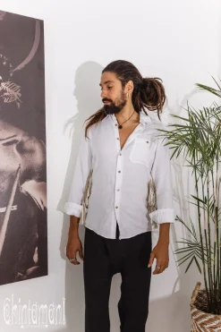 Chintamani Alchemistry Alma Linen Shirt / White^ Button Shirt
