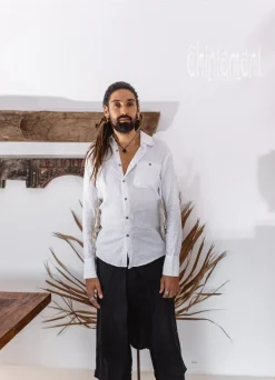 Chintamani Alchemistry Alma Linen Shirt / White^ Button Shirt