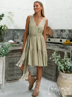 Chintamani Alchemistry Alma Midi Dress / Sage^ Mini & Midi Dress