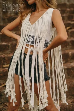 Chintamani Alchemistry Apache Crop Top / Light Gray^ Tank Top