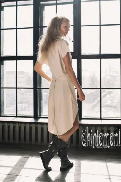 Chintamani Alchemistry Assymetric Midi Dress / Off White^ Mini & Midi Dress