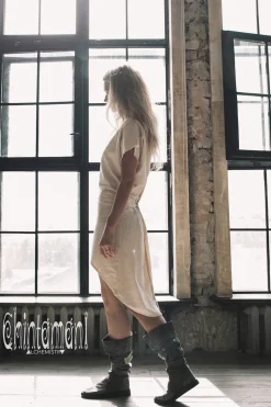 Chintamani Alchemistry Assymetric Midi Dress / Off White^ Mini & Midi Dress