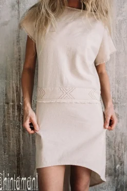 Chintamani Alchemistry Assymetric Midi Dress / Off White^ Mini & Midi Dress