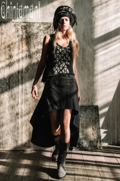 Chintamani Alchemistry Atua Print Top / Black^ Tank Top