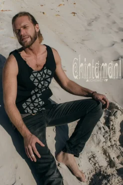 Chintamani Alchemistry Atua Print Top / Black^ Tops & T-shirt