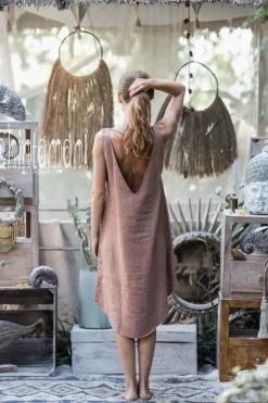 Chintamani Alchemistry Backless Tunic Dress / Dusty Pink^ Mini & Midi Dress