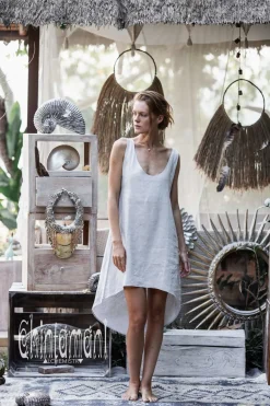 Chintamani Alchemistry Backless Tunic Dress / Grey^ Mini & Midi Dress