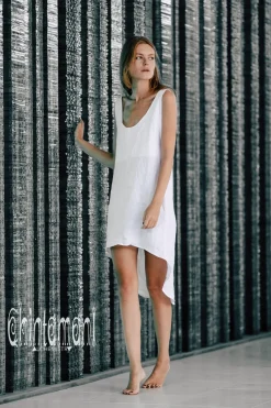 Chintamani Alchemistry Backless Tunic Dress / White^ Mini & Midi Dress