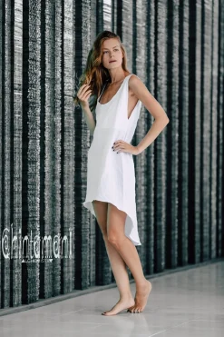 Chintamani Alchemistry Backless Tunic Dress / White^ Mini & Midi Dress