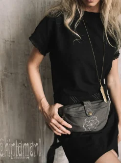 Chintamani Alchemistry Banana Waist Bag / Dark Grey^ Canvas Hip Bags