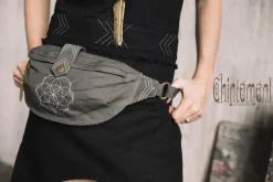 Chintamani Alchemistry Banana Waist Bag / Dark Grey^ Canvas Hip Bags