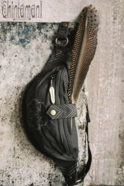 Chintamani Alchemistry Banana Waist Bag / Dark Grey^ Canvas Hip Bags