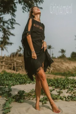 Chintamani Alchemistry Beach Poncho Dress / Black^ Mini & Midi Dress