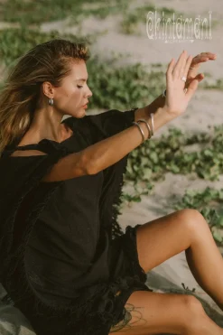 Chintamani Alchemistry Beach Poncho Dress / Black^ Mini & Midi Dress