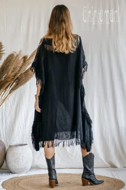 Chintamani Alchemistry Beach Poncho Dress / Black^ Mini & Midi Dress