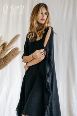 Chintamani Alchemistry Beach Poncho Dress / Black^ Mini & Midi Dress