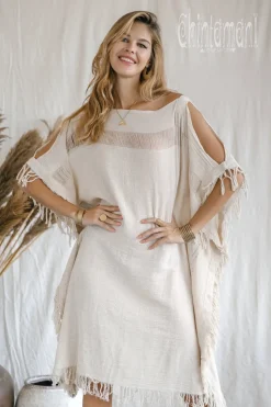 Chintamani Alchemistry Beach Poncho Dress / Off White^ Mini & Midi Dress