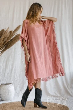 Chintamani Alchemistry Beach Poncho Dress / Soft Pink^ Mini & Midi Dress