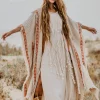 Chintamani Alchemistry Berber Poncho Coat / Off White^ Kimono & Cover Up