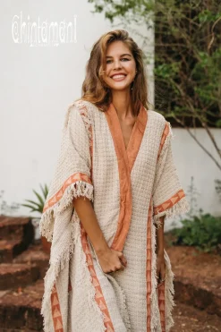 Chintamani Alchemistry Berber Poncho Coat / Off White^ Kimono & Cover Up