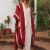Chintamani Alchemistry Berber Poncho Coat / Red Ochre^ Kimono & Cover Up
