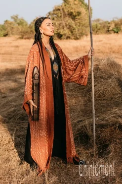 Chintamani Alchemistry Block Print Kimono / Rust^ Kimono & Cover Up
