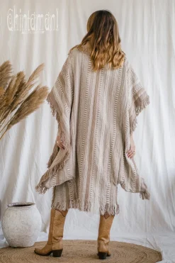 Chintamani Alchemistry Bohemian Poncho Coat / Coffee^ Kimono & Cover Up