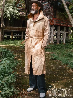 Chintamani Alchemistry Canvas Men's Coat / Beige^ Kimono & Coat