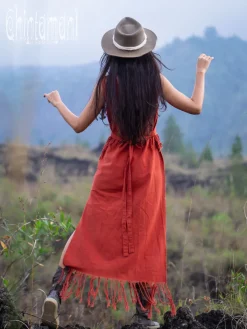Chintamani Alchemistry Chakruna Long Dress / Red Ochre^ Maxi Dress