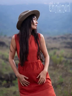 Chintamani Alchemistry Chakruna Long Dress / Red Ochre^ Maxi Dress