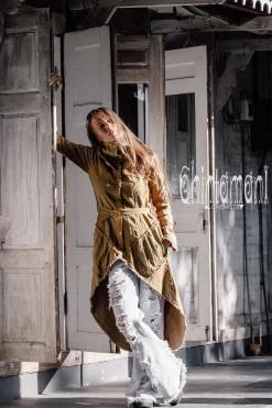 Chintamani Alchemistry Cotton Freak Frock / Beige^ Jackets & Coats