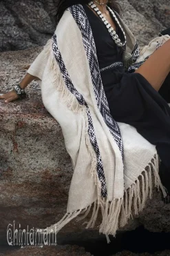 Chintamani Alchemistry Cotton & Hemp Poncho / Off White^ Kimono & Cover Up