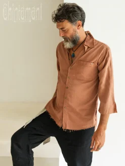 Chintamani Alchemistry Cotton Men's Shirt / Dusty Pink^ Button Shirt