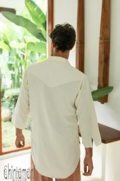 Chintamani Alchemistry Cotton Men's Shirt / Off White^ Button Shirt