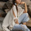 Chintamani Alchemistry Cotton Poncho Top / Off White^ T-shirt & Tunic