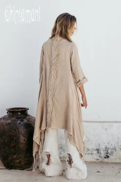 Chintamani Alchemistry Cotton Wrap Cardigan / Beige^ Kimono & Cover Up