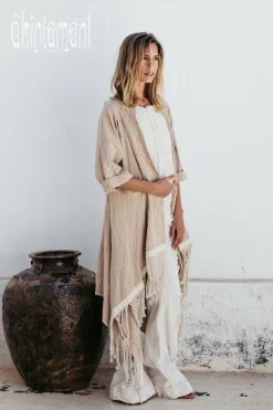 Chintamani Alchemistry Cotton Wrap Cardigan / Beige^ Kimono & Cover Up
