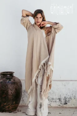 Chintamani Alchemistry Cotton Wrap Cardigan / Beige^ Kimono & Cover Up