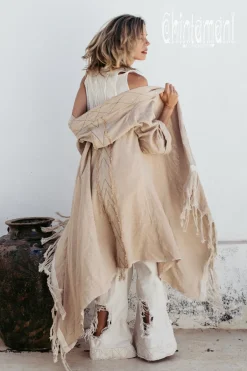 Chintamani Alchemistry Cotton Wrap Cardigan / Beige^ Kimono & Cover Up