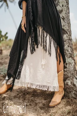 Chintamani Alchemistry Cotton Wrap Cardigan / Black^ Kimono & Cover Up