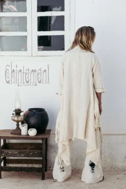 Chintamani Alchemistry Cotton Wrap Cardigan / Off White^ Kimono & Cover Up
