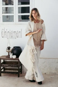 Chintamani Alchemistry Cotton Wrap Cardigan / Off White^ Kimono & Cover Up