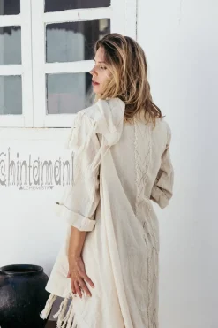 Chintamani Alchemistry Cotton Wrap Cardigan / Off White^ Kimono & Cover Up