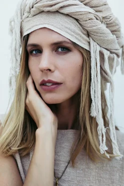 Chintamani Alchemistry Cotton Wrap Shawl / Beige^ Shawls & Scarfs