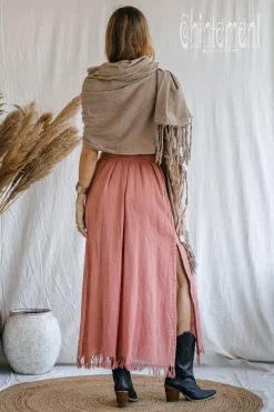 Chintamani Alchemistry Cotton Wrap Shawl / Coffee^ Shawls & Scarfs