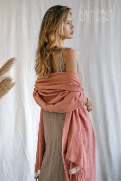 Chintamani Alchemistry Cotton Wrap Shawl / Soft Pink^ Shawls & Scarfs