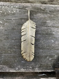 Chintamani Alchemistry Feather Pendant Brass^ Accessories