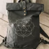 Chintamani Alchemistry Flower RollTop Backpack / Dark Grey^ Backpacks & Bags