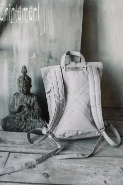 Chintamani Alchemistry Flower RollTop Backpack / Light Gray^ Backpacks & Bags
